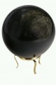 Wielka kula z czarnego obsydianu z Meksyku - waga 4200 g - z podstawką (do ochrony mieszkania, domu, firmy) - jedyny egzemplarz