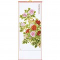 Makatka z papieru i bambusa - Kwiaty piwonii (obfitość, piękno)