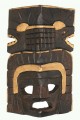 Drewniana maska Majów z Meksyku - wysokość 20 cm