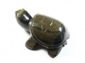 Żółwik ze złotego obsydianu - figurka z Meksyku, długość 8 cm