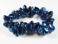 Bransoletka z blue aura, z grubszych kamieni (kamień wysokiej wibracji, channeling, medytacja, jasnowidzenie)
