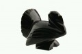 Paw z czarnego obsydianu - figurka z Meksyku, wysokość 6,5 cm