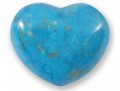 Serce z howlitu niebieskiego (kamień wiedzy i mądrości)