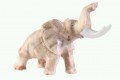 Słoń z różowego onyksu - figurka z Meksyku