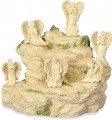 Anielska dekoracja - niezwykły zestaw 6 figurek aniołków plus podstawka w postaci góry