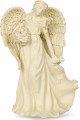 Anioł z bukietem kwiatów - figurka, wysokość 20,5 cm