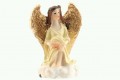 Aniołek ze złotymi skrzydełkami - mała figurka, wysokość 5,5 cm