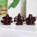 Ganesh - malutka figurka hinduskiego boga obfitości i dobrobytu, wysokość 4,5 cm (usuwanie przeszkód, przedsięwzięcia, pytania w sprawie biznesu)