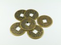 Chińska moneta bogactwa duża (amulet na przyciąganie obfitości) - średnica 4 cm