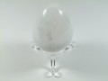 Jajko z selenitu z podstawką, wysokość 6 cm (anielski kamień uspokojenia i rozwoju duchowego)